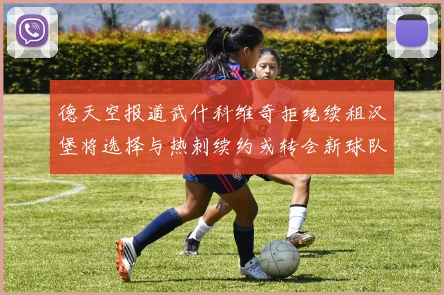 德天空报道武什科维奇拒绝续租汉堡将选择与热刺续约或转会新球队